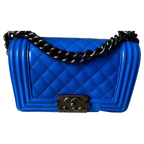 boy chanel handbag blue|chanel small boy handbag.